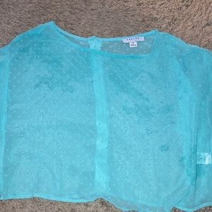 See through tunic crop
